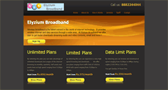Desktop Screenshot of elyziumbroadband.com