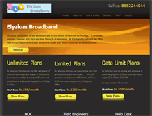 Tablet Screenshot of elyziumbroadband.com